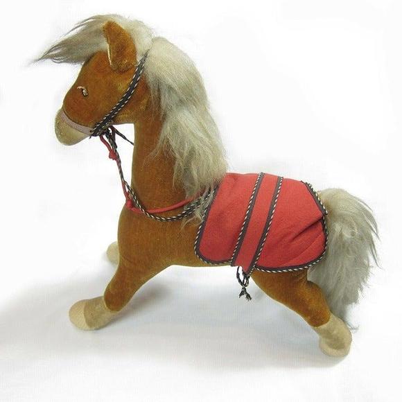 Vintage 1940s-50s Merrythought Shetland Pony Horse Ironbridge Shrops England - Picture 6 of 12